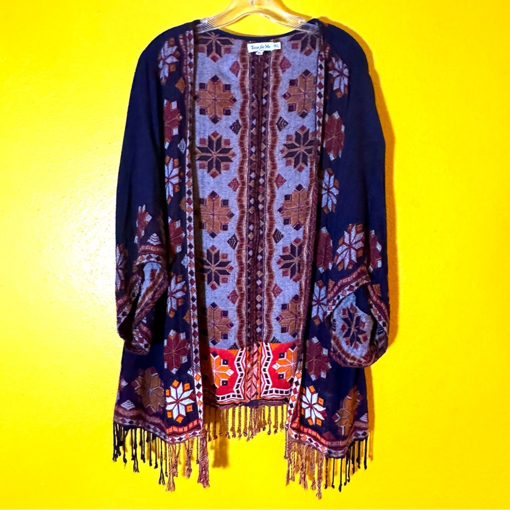 Boho jacket duster